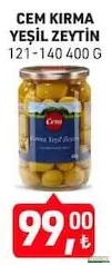 CEM KIRMA YEŞİL ZEYTİN 400 G fiyat ve kampanya bilgisi